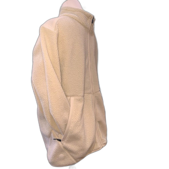 CUTS Polartec® Sherpa Full Zip Jacket XXL Cream Men’s | Tech Fleece Minimalist - Picture 6 of 10